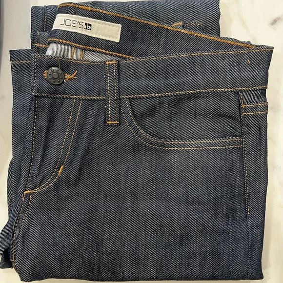 Joe’s Jeans Lety Dark Rinse Slim Straight 2005 Premium Denim size 27, 33” inseam - Picture 3 of 5